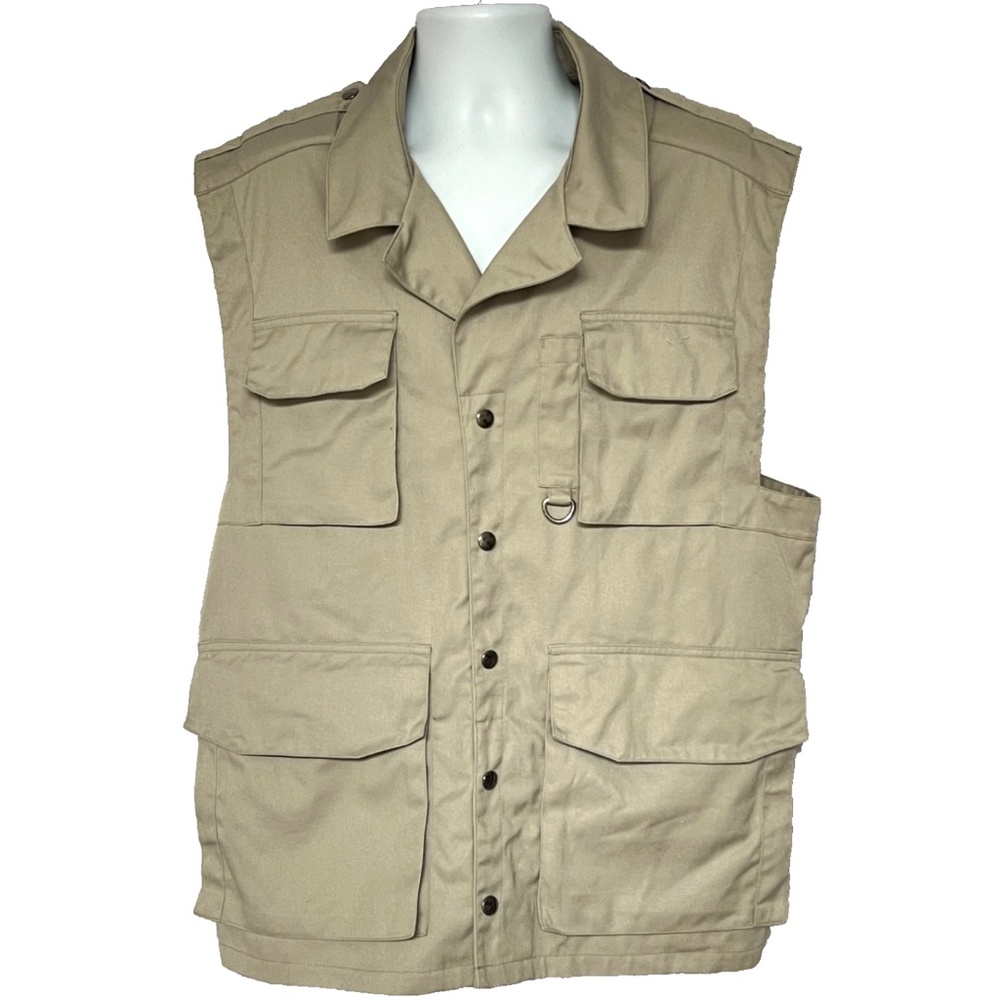Tilley Vest Safari Hunting Excursion Utility Photography Size XL Tall Khaki Fish - Picture 1 of 8